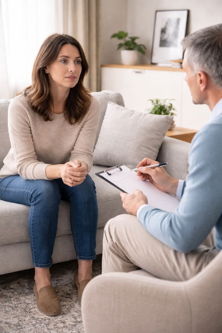 Teenager in a therapy session in Santa Monica