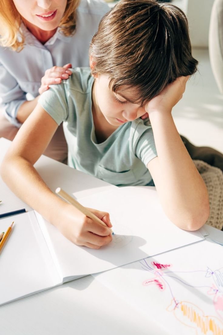 Student struggling with schoolwork